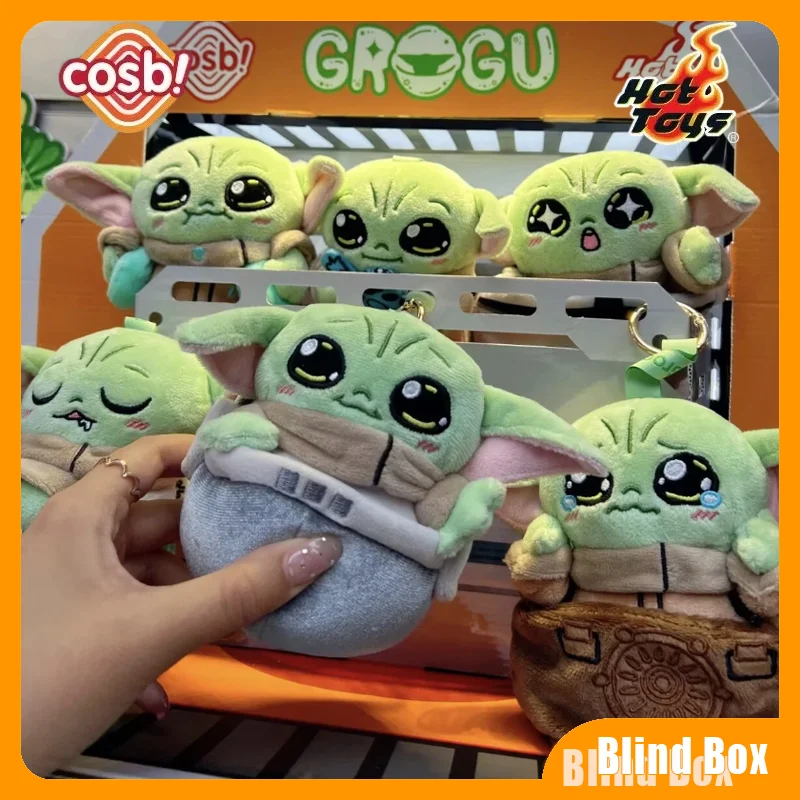 En stock: Hot Toys Star Wars Grogu Cosbi - Colección de llaveros de peluche, caja sorpresa, colgante de peluche, muñeco decorativo, juguete, regalos de cumpleaños
