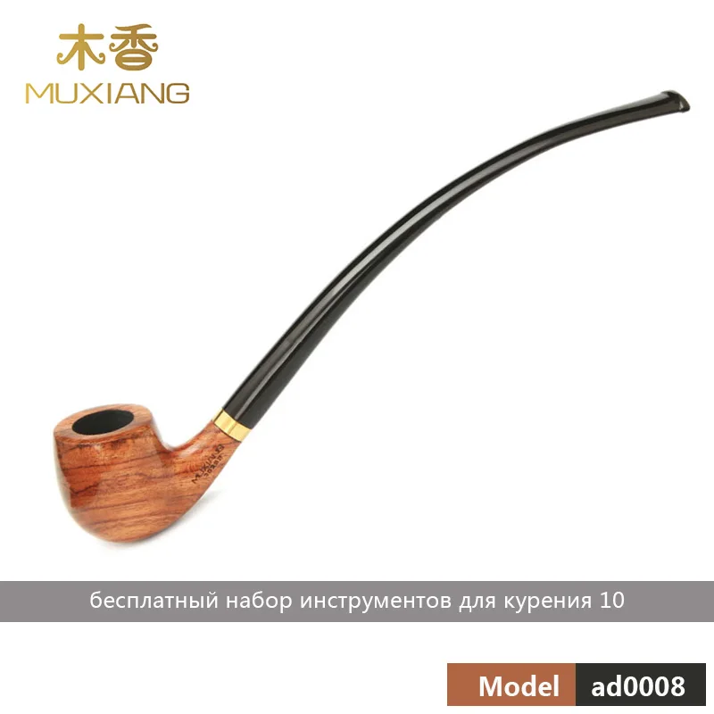 MUXIANG Classic Vintage Smoke Pipe 11 Types Rose Wood Smoking Pipe Handmade Wood Tobacco Pipe Smoking Pipe Luxury Birthday Gift