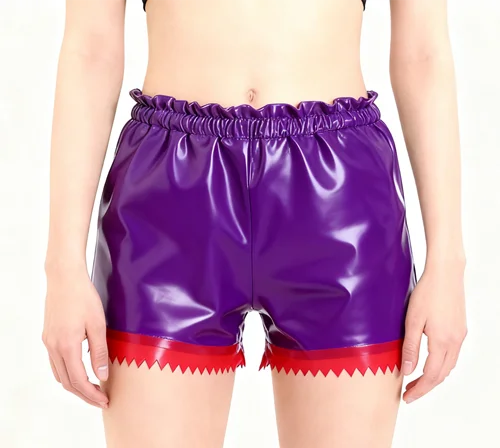 

Комбинезон из натурального латекса, косплей, ручная работа, вечерние модные шорты, сексуальные шорты