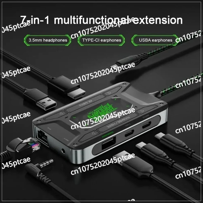 Station Cdragon Audio Adapter Piva DS7 Type C Universal Headphone Converter Tablet Data Support Fast Charging Hub Docking
