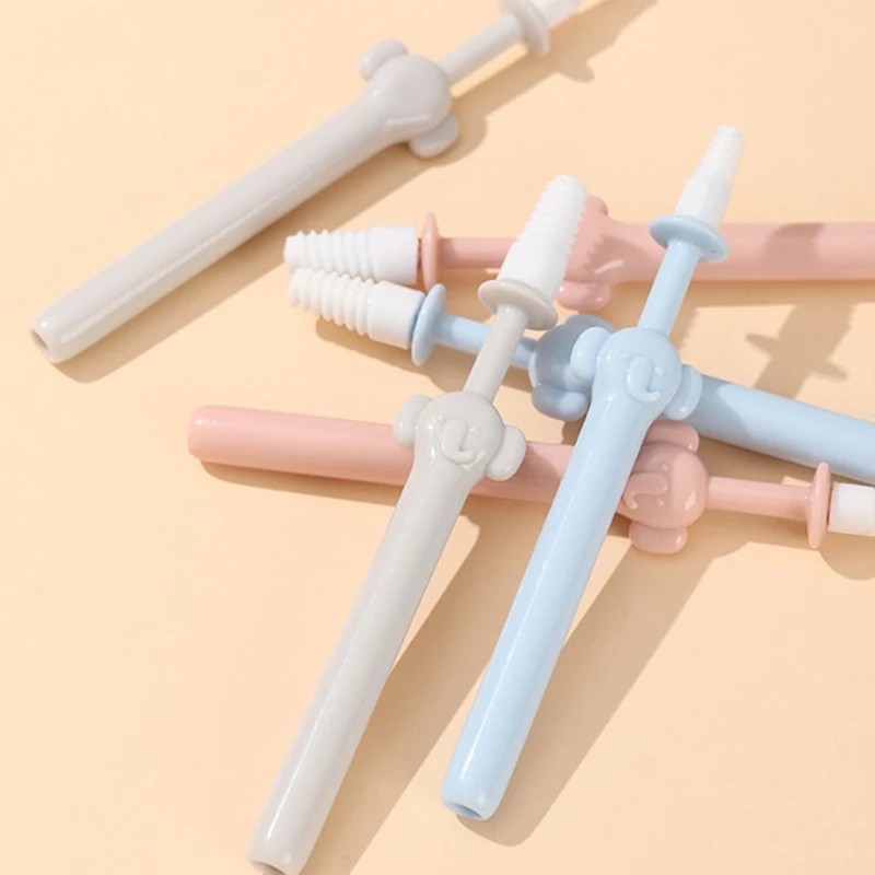 3Pcs Head Nasal Wash Brush For Children Adults Silicone Nasal Cleaning Stick Sterile Multifunctional Nose Cleaning Stick Spiral
