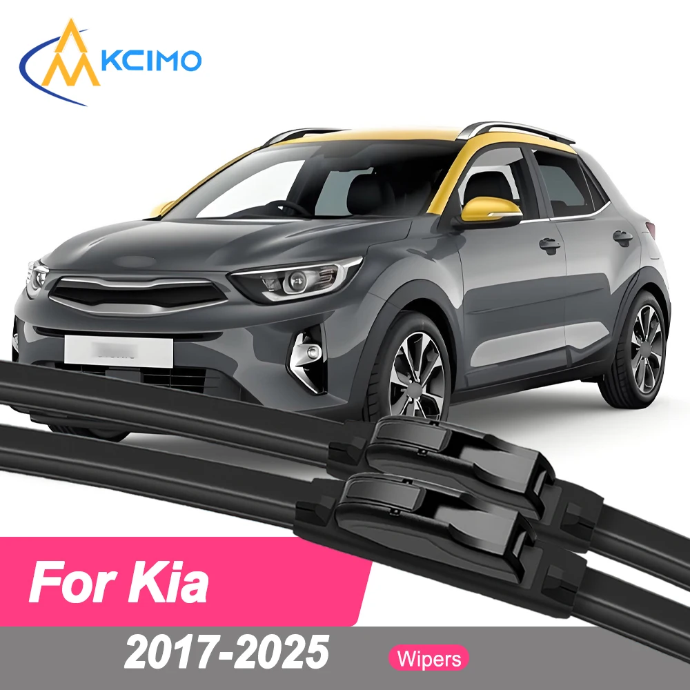 

Premium Rubber Durable Silent Windshield Wiper Blades 2pcs for Kia Stonic YB CUV 2017-2025 KX1 Front Wiper Blades Set