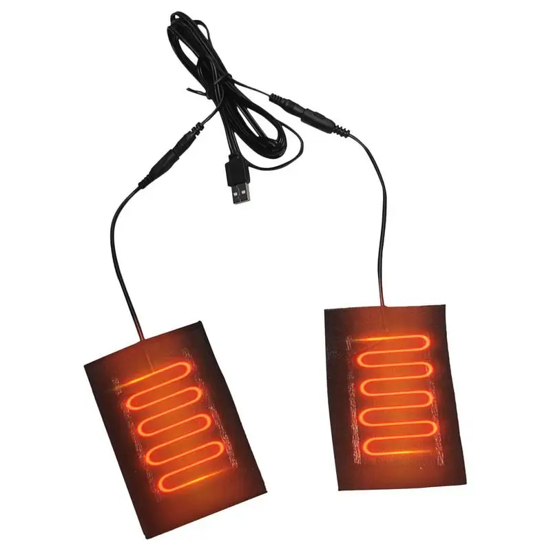 

USB Clothes Heater Pad Electric Heating Pad 2 in 1 Winter Heating Pad Electric Heating Sheet Heating Warmer Pad For Vest Jacket