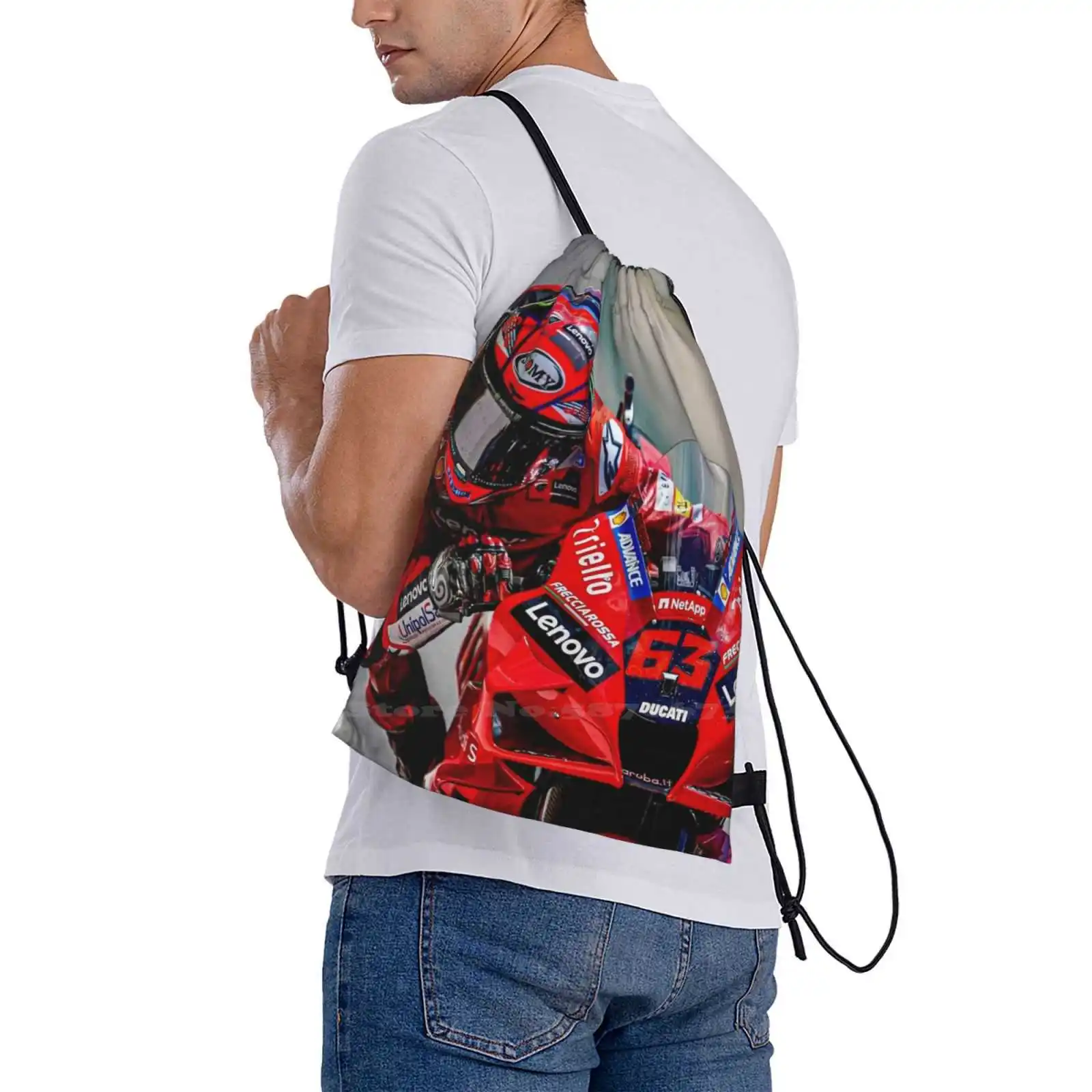 Francesco Bagnaia Mode Reise Laptop Schule Rucksack Tasche Francesco Bagnaia