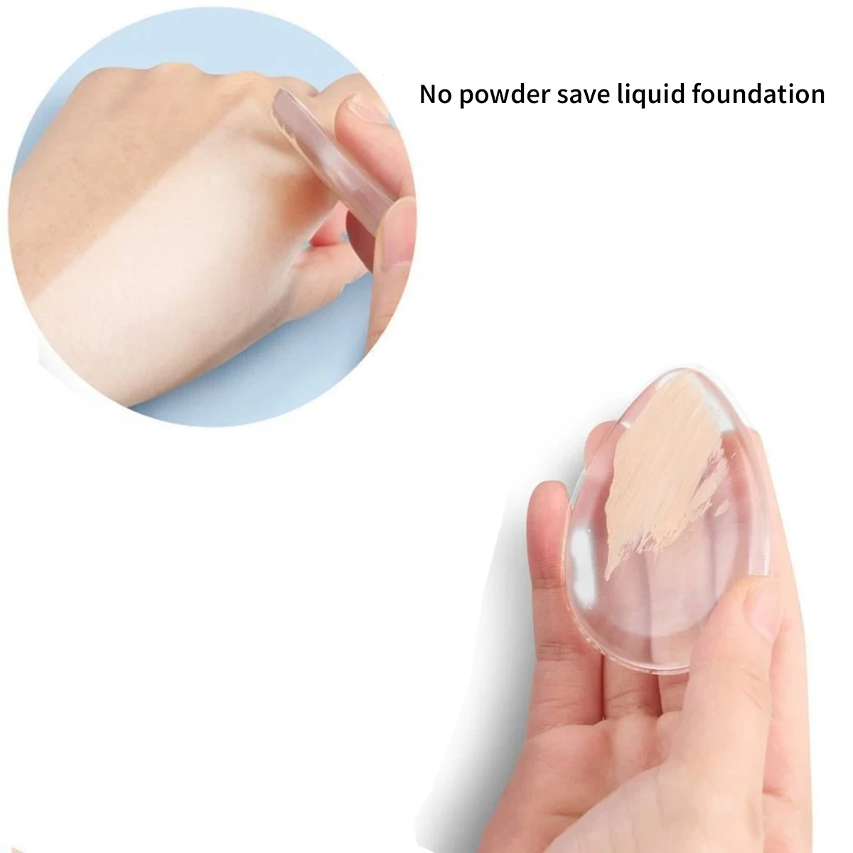 New Hot Silicone Sponge Mixer Silicone Sponge Makeup Puff For Foundation Make-up Bb Cream Beauty Essence Makeup Puff