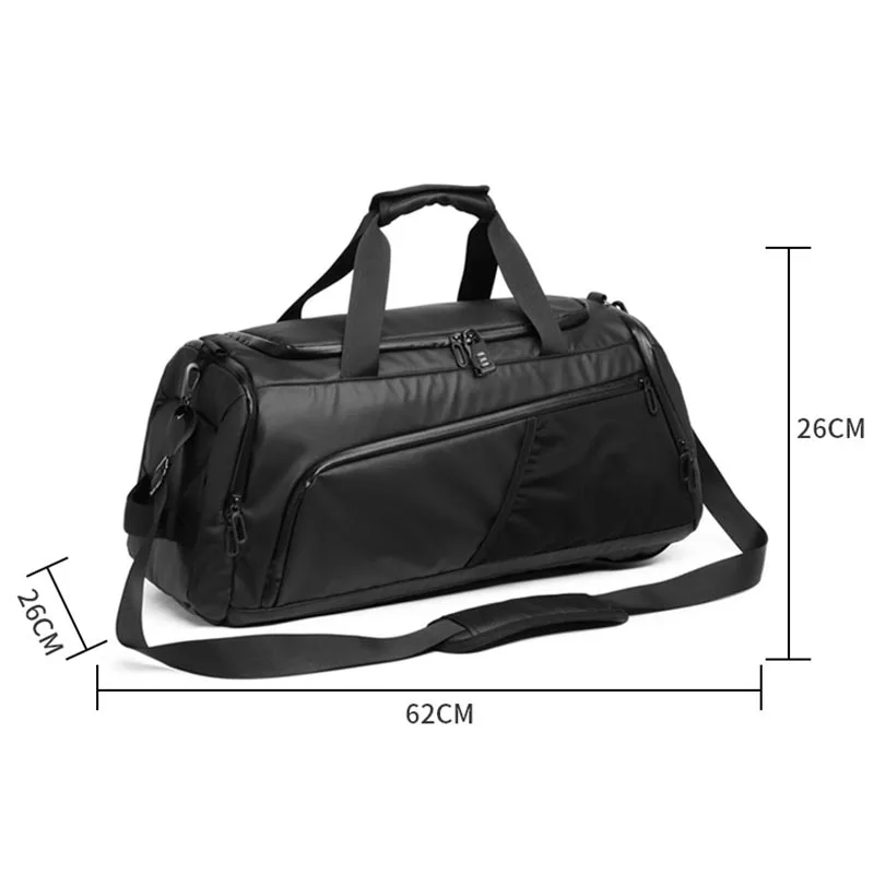 Men Gym Bag Large Capacity Training Fitness Workout Sports Bag Backpack Dry Wet Yoga Bags Business Travel Bag With Shoes Pouch