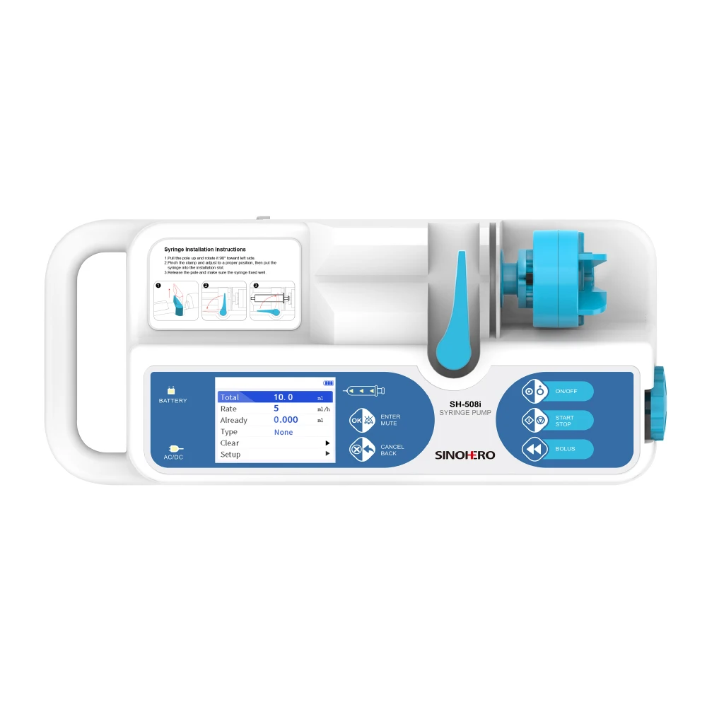 Human Animal Use Micro Medical Infusion Syringe Pump Veterinary Syringe Pumps Used In Nurse Station