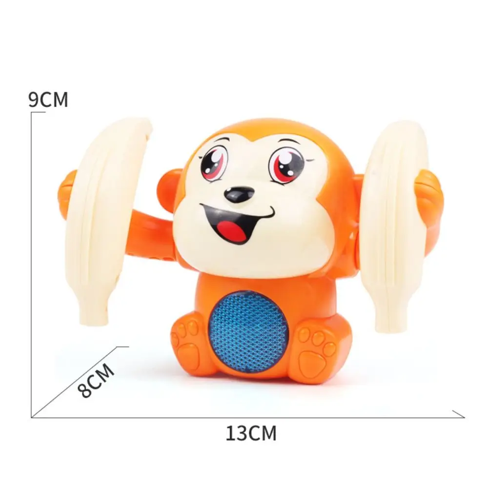 Kunststoff Rolling Music Monkeys Puzzle Sound Light Music Electric Tumbling Monkey Tipping Monkey Kinder Lernspielzeug