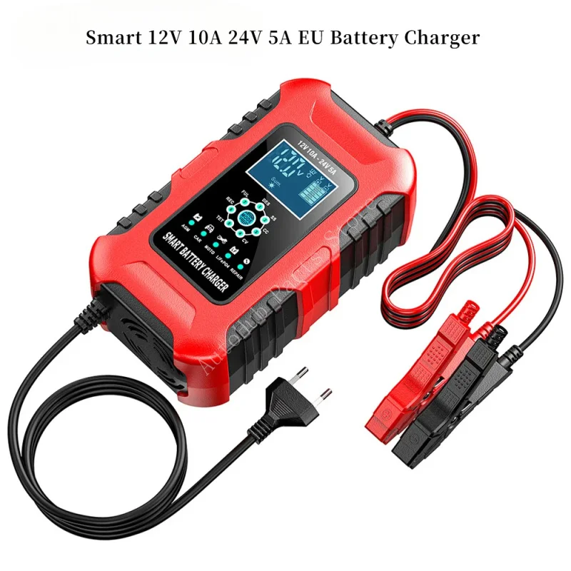 

Smart 12V 10A 24V 5A EU Зарядное устройство Импульсный ремонт для свинцово-кислотного AGM GEL