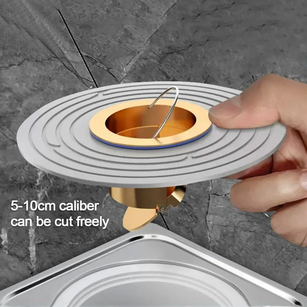 Grande Painel Anti-odor Floor Drain, Self-Closing, Backflow Preventer, Chuveiro Floor Drain, Fontes do banheiro, 34-100mm de diâmetro