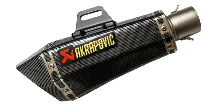 Motorcycle Exhaust Tip Pipe Stickers Aluminium Alloy Heat-resistant Decals For Akrapovic Honda Yamaha Suzuki BMW Kawasaki ATV image 2