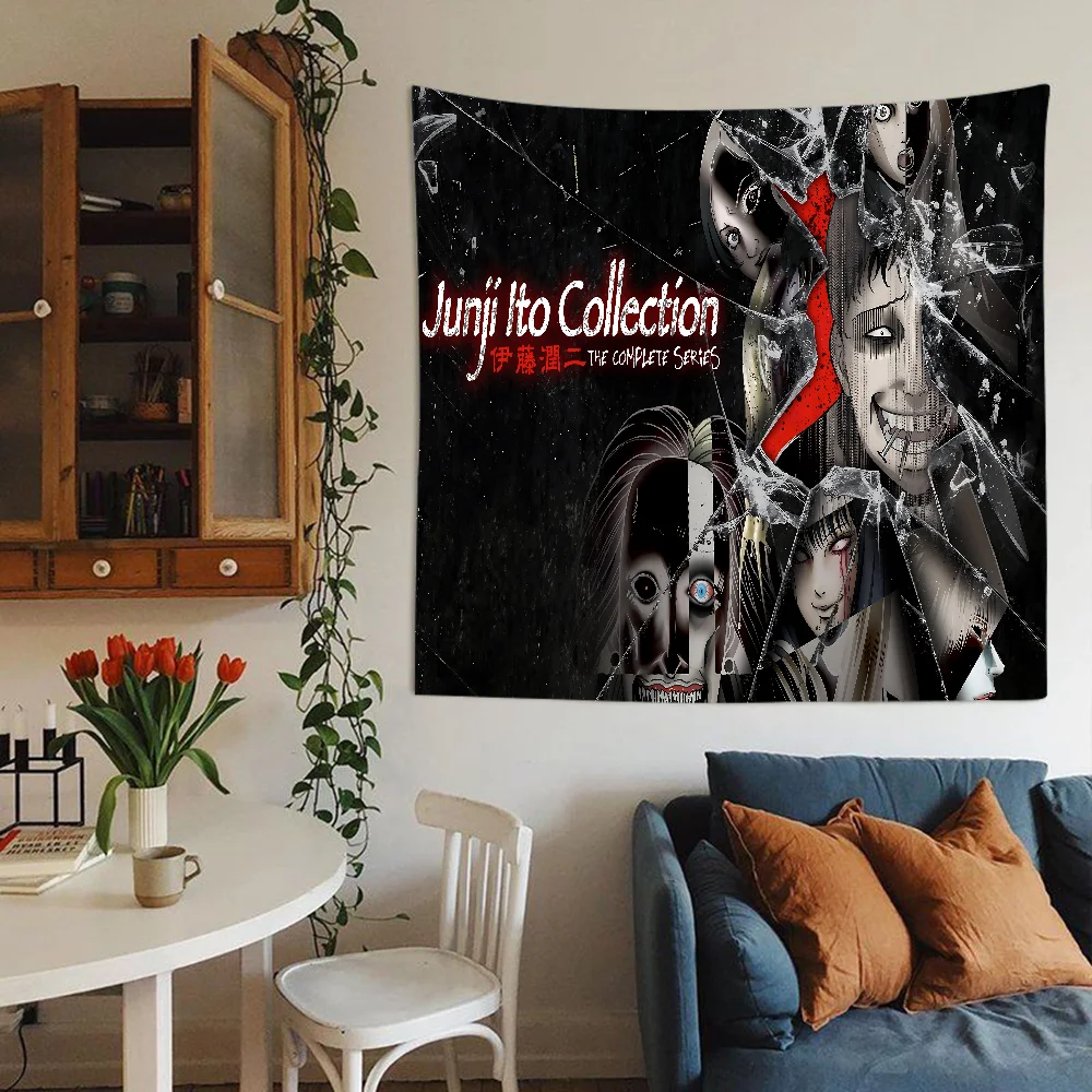 

Horror Comics J-Junji I-Ito Theme Party Backdrop Cloth For Girls Birthday Decorations Background For Photoshoot