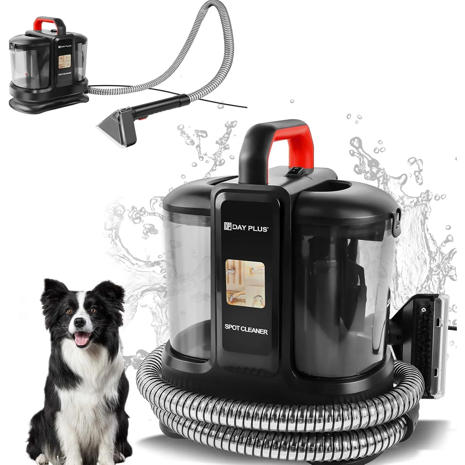 Aspirateur eau et poussière haute puissance pour tapis - idéal pour éliminer les taches sur les canapés et les meubles rembourrés