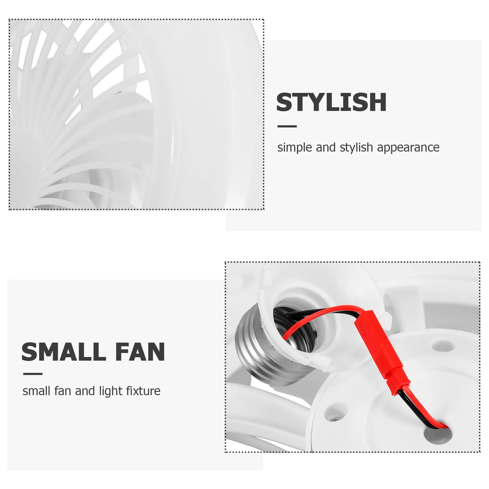 

Bedroom Ceiling Fan LED Ceiling Light with Fan Adjustable Brightness E27 Socket Compact Stylish Design LED Light