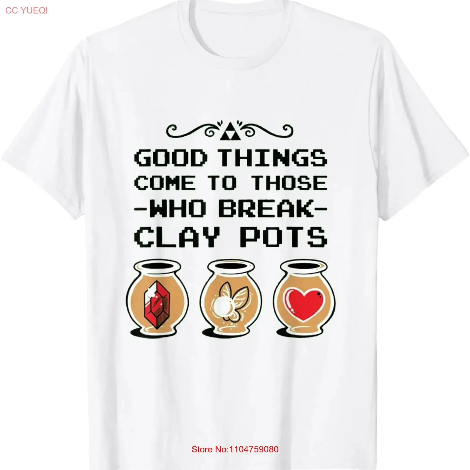 Good things come to those who break clay pots T Shirt  vintage Washed Breathable Comfortable Casual Top For Everyday Wear