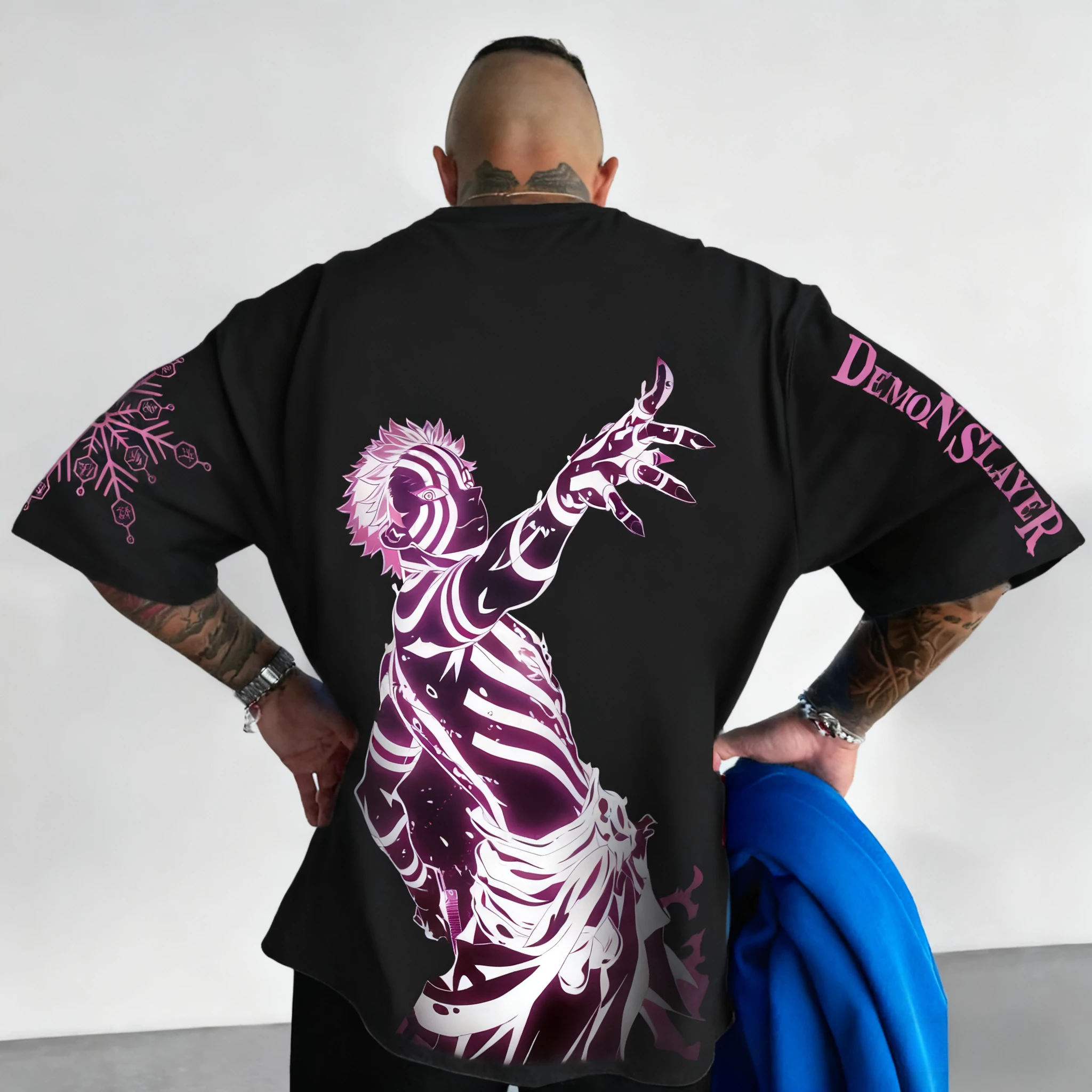 2025 Demon Slayer Anime Stampa Puro cotone a maniche corte da uomo e da donna Allentato sportivo Moda estiva T-shirt girocollo