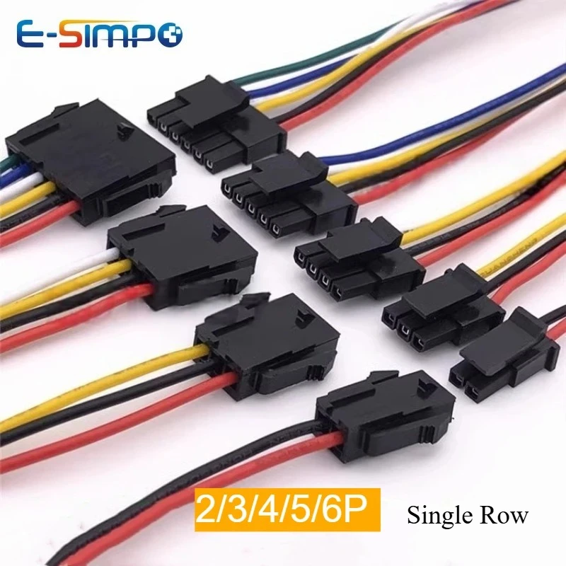 

5pc Micro-Fit MX3.0 Single Row 2/3/4/5/6Pin Male Female 43025 43020 Plug Receptacle 20AWG 20/30/50cm Wire Connector Cable Harnes
