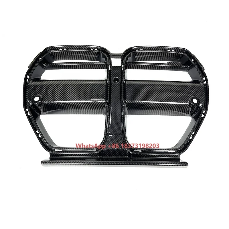 

Сухое углеродное волокно G80 G82 V-образный стиль, детали решетки автомобиля, авто для M3 M4 G80 G82 G83, решетка переднего бампера