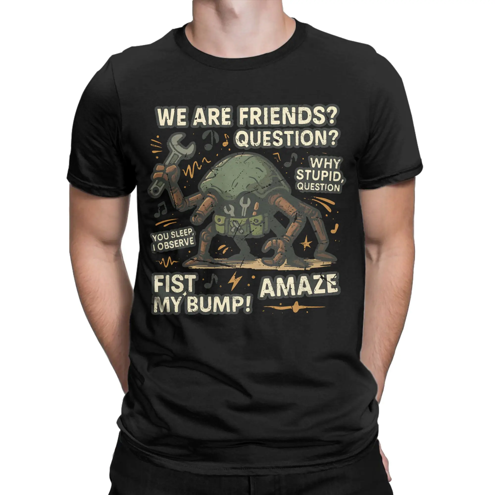Project Hail Mary Rocky T-Shirt Men  Y2K Fun Cotton T Shirts Summer O Neck Harajuku Tee Shirt Cheap Oversized Clothes