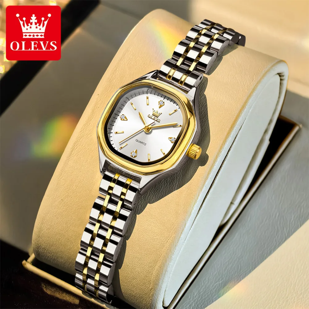 OLEVS 5888 Top Brand Women's Watches Luxury Diamond Watch Stainless steel Strap Waterproof Wristwatches