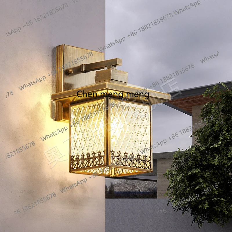 Outdoor waterproof gate villa garden light simple terrace yard exterior wall light outdoor garden light