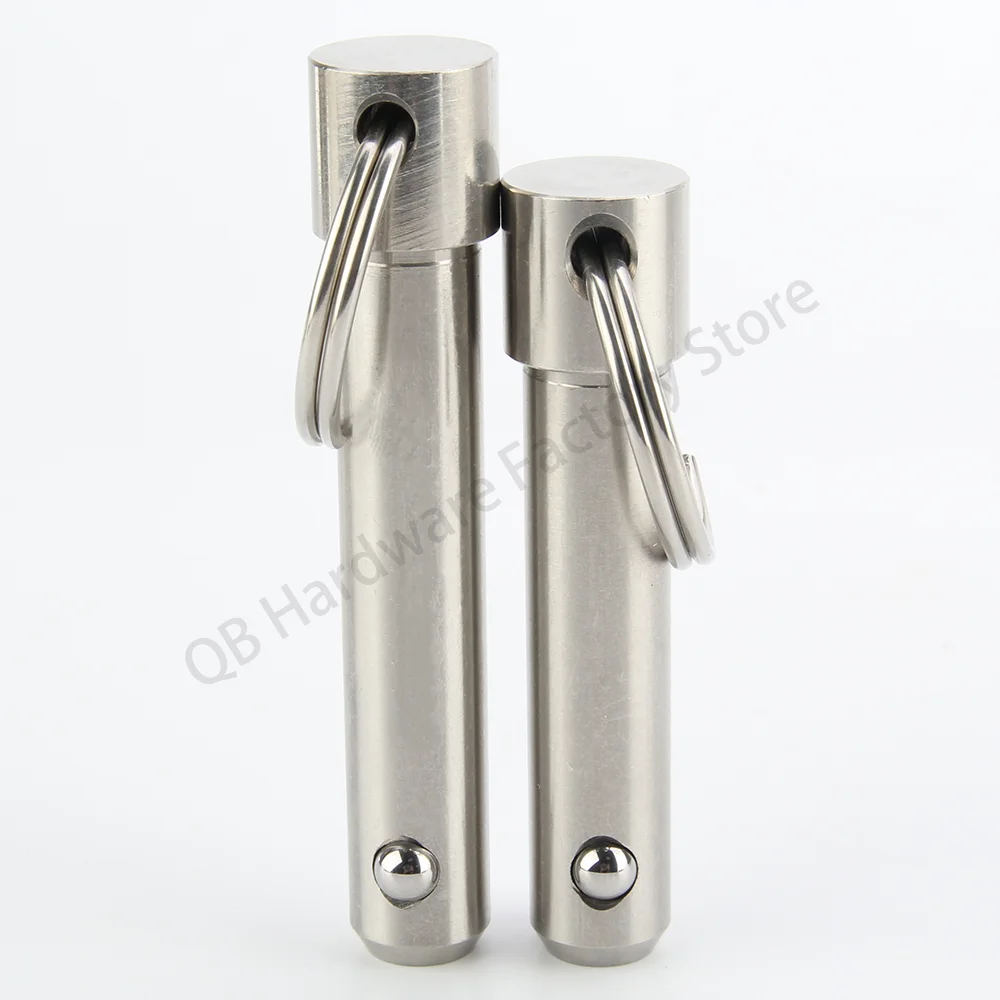 QB114 Spring Pins Stainless Steel Pin Dia 5~25mm Usable length 10~100mm Quick Release Pin Ball Lock Pins