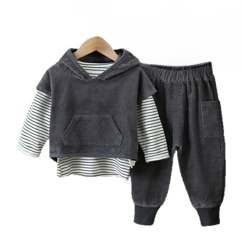 

Новый осенний комплект одежды для девочек, детские толстовки с капюшоном для мальчиков, футболка, брюки, 3 шт./компл., одежда для младенцев, костюм для малышей, детские спортивные костюмы
