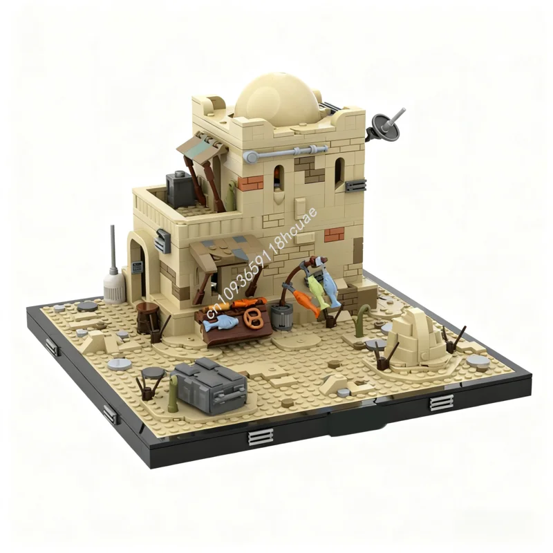 

1023pcs MOC Episode Anakins home Star Battle Model Building blocks Kids creative Assemble Architecture Toys idea Christmas gifts