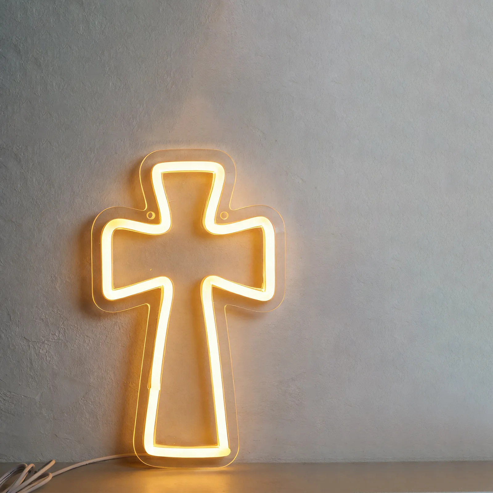 アクリルledネオンクロスライト-984x591インチ-イエスナイトライト-寝室-リビングルーム-信仰の壁飾り-洗礼-初聖体拝領用
