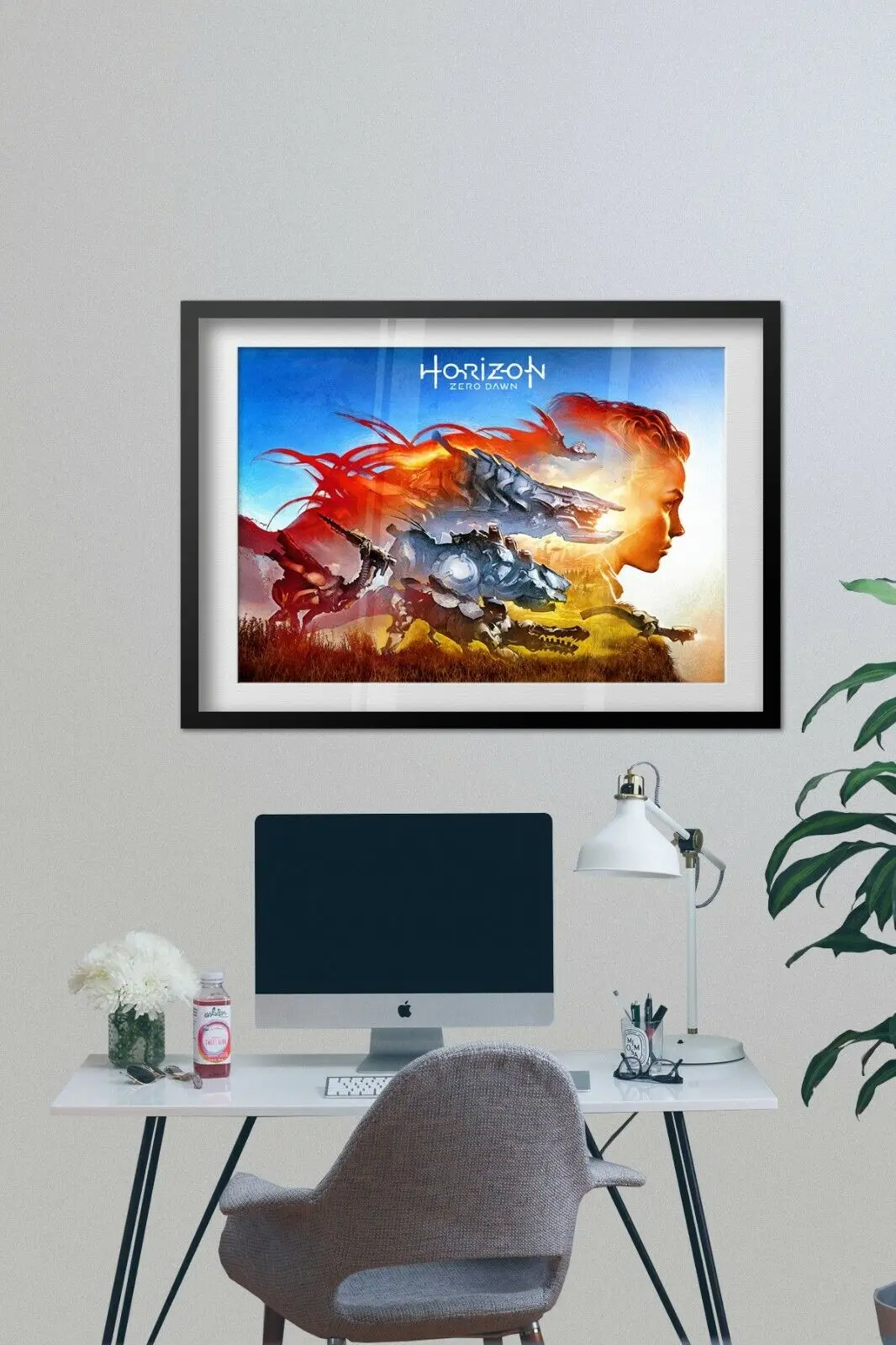 Horizon Zero Dawn Print Art Canvas Poster For Living Room Decor Home Wall Picture