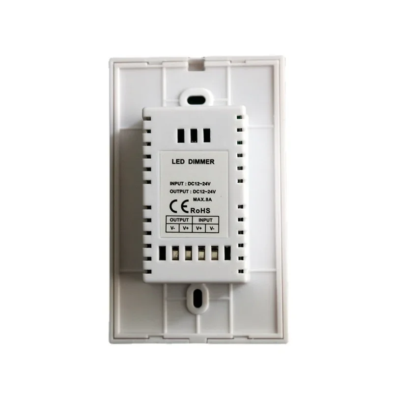 Imagem -03 - Inteligente Painel de Toque Dimmer Interruptor de Parede Única Cor Led Controlador para Led Tiras Painel Luzes 255 Nível de Brilho dc 12v 24v