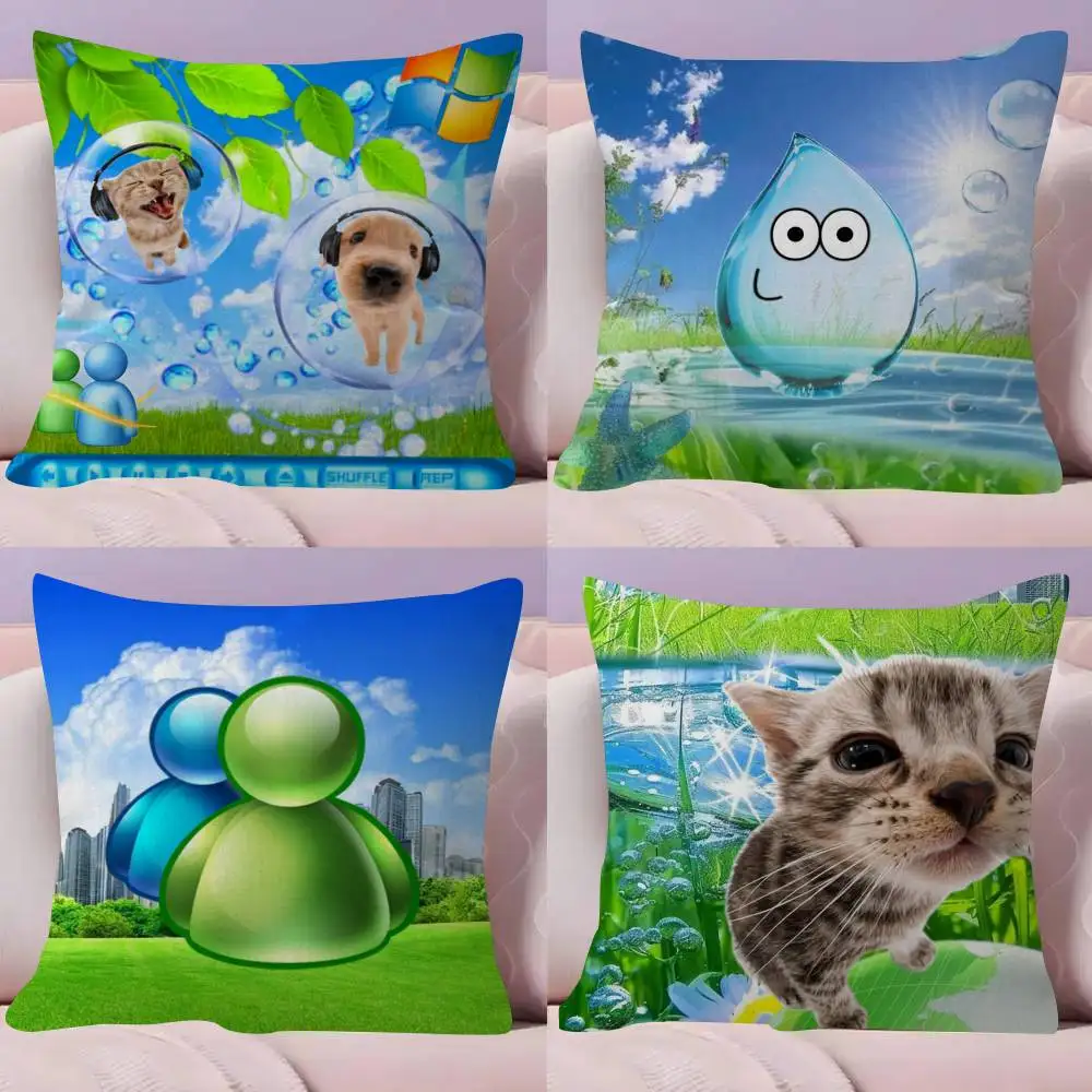 Frutiger Aero Art Kissenbezug, Kissenhülle, Geschenk-Kissenbezug für Schlafzimmer, Zuhause, Sofa, Stuhl, Sitzdekoration, Kissenbezug