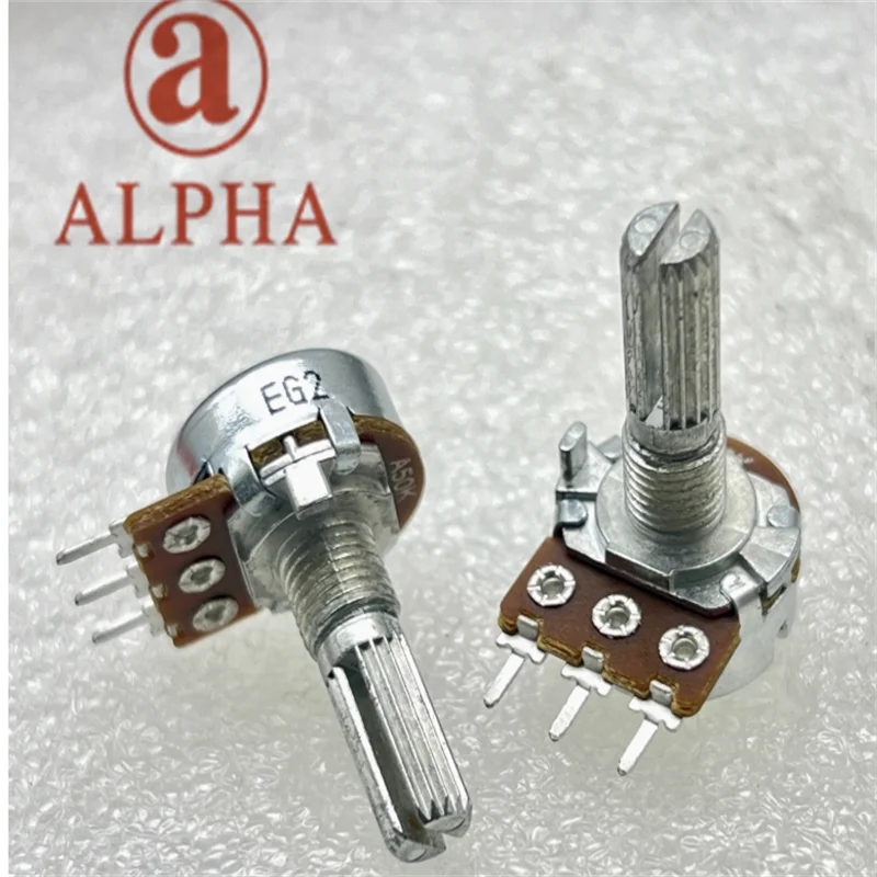 1 PCS ALPHA RV16AF Single Combination Amplifier Mixing Console Volume Adjustment Flower Axis Length 20mm B10k/A50k