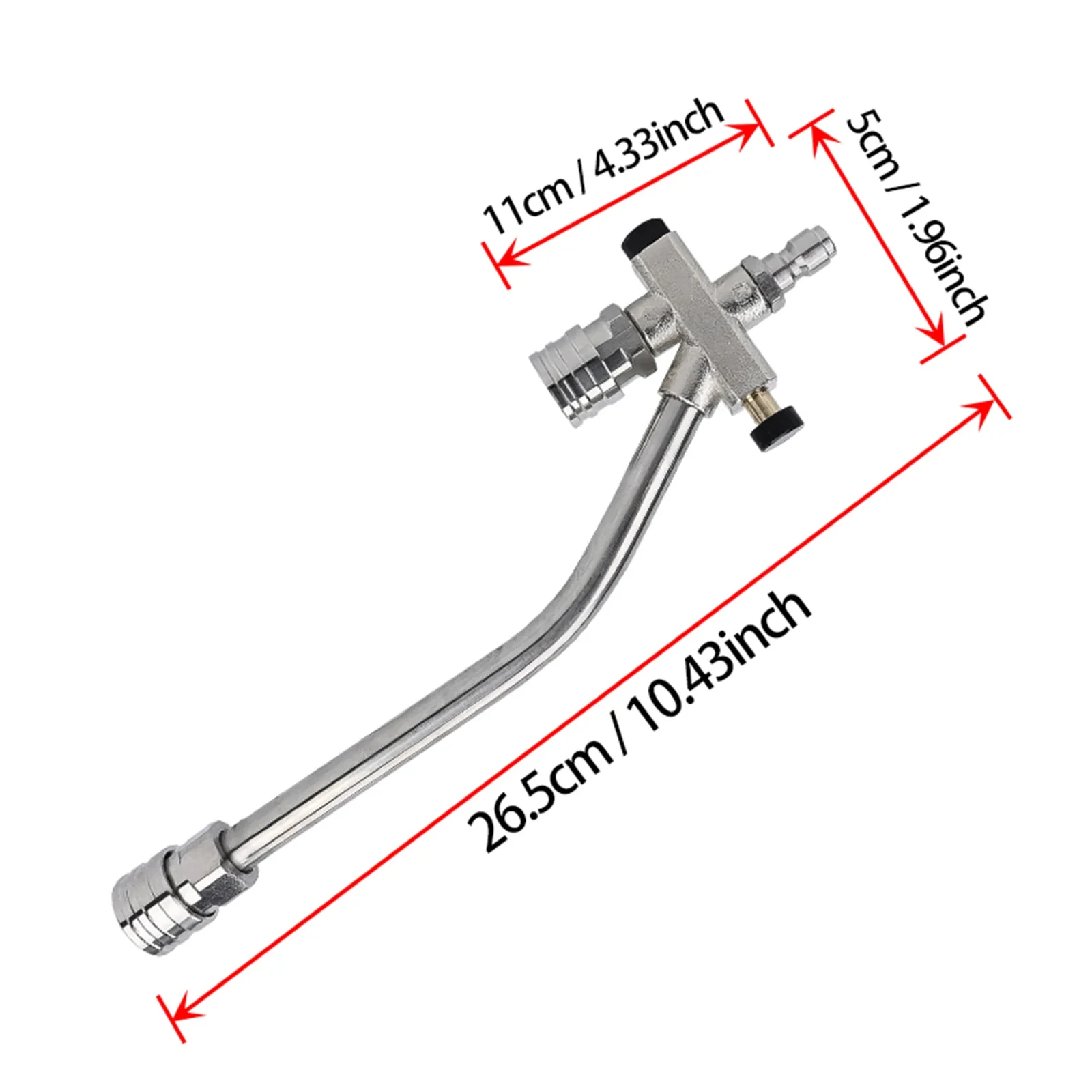 Foam Cannon with Double Tip Attachment, Adjustable Pressure Washer Foam Blaster with With Dual-Connector Accessory 1/4'Connector