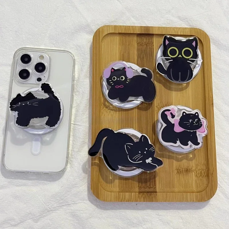 

Корейский милый мультяшный кот для Magsafe, магнитная подставка для телефона Griptok для IPhone, Magsafe Braceket, подставка, кольцо, ручка Tok