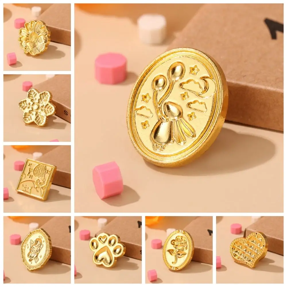 

DIY Tool Rose Sealing Wax Seals Head European-style Snowflake Retro Sealing Wax Stamp Head Mini Leaf