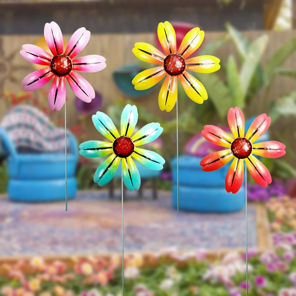 

Garden Stakes Iron Flower Stakes 38cm Long Garden Decoration Indoor Displays Wrought Iron Flower Stakes Outdoor Garden Home