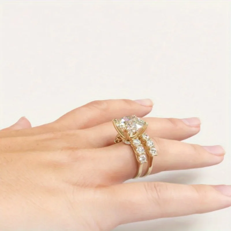 خواتم زركونيا متألقة أنيقة لحفلات الزفاف للنساء، هدايا مجوهرات فاخرة لحفلات الزفاف والخطوبة والذكرى السنوية في جميع الفصول #6