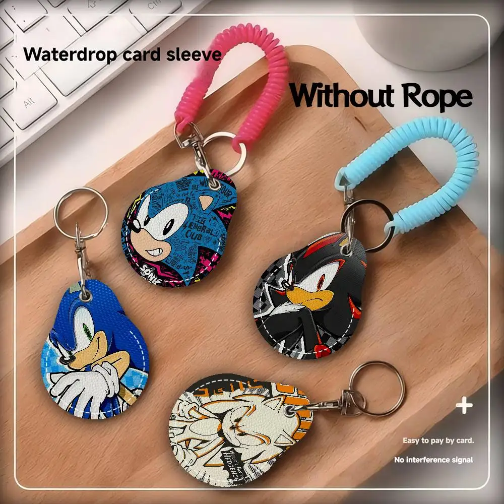 

Cartoon S-Sonic Door Access Control Keychain Hotel Famliy Access Keys Protective Cover ID Card Tags Keyfob