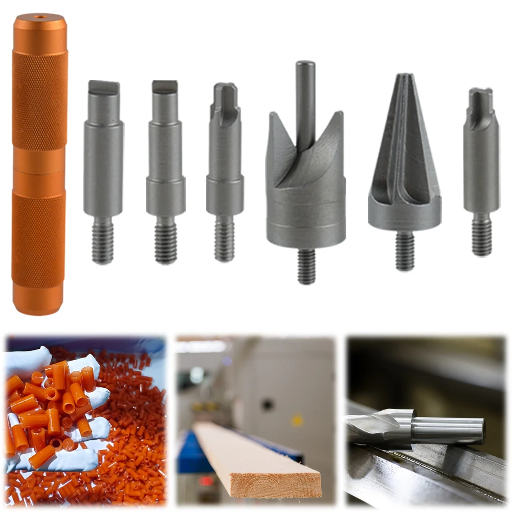 1 Pack Case Prep Multitool Case Chamfer Deburring Tools Primer Pocket Reamers and Cleaners for Removing Crimps for Reloading