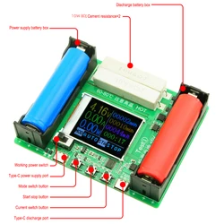 Type-C LCD Display Battery Capacity Tester MAh MWh Lithium Battery Digital Battery Power Detector Module 18650 Battery Tester