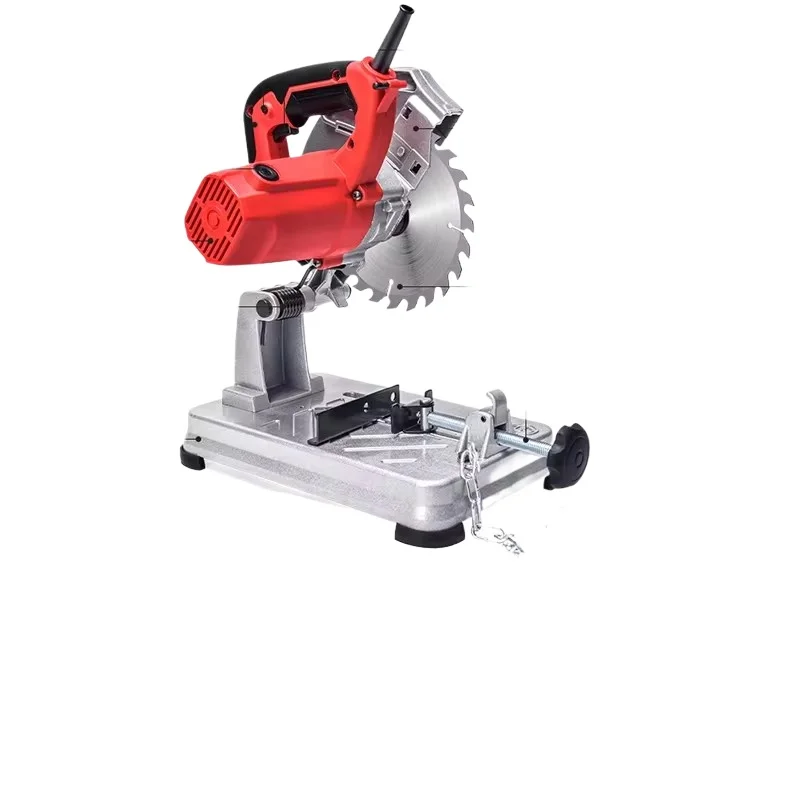 Mini Profile Cutting Machine 0-45 Degrees Table Cutter Mini Electric Saw Table Saw for Cutting Metal Wood Plastic
