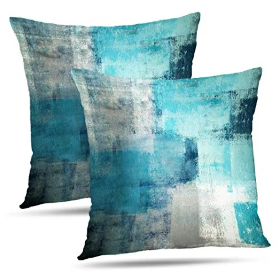 

Set of 2 Art Artwork Contemporary Decorative Gray Home Decorative Throw Pillow Covers Cushion Covers for Bedroom Sofa Living Ro