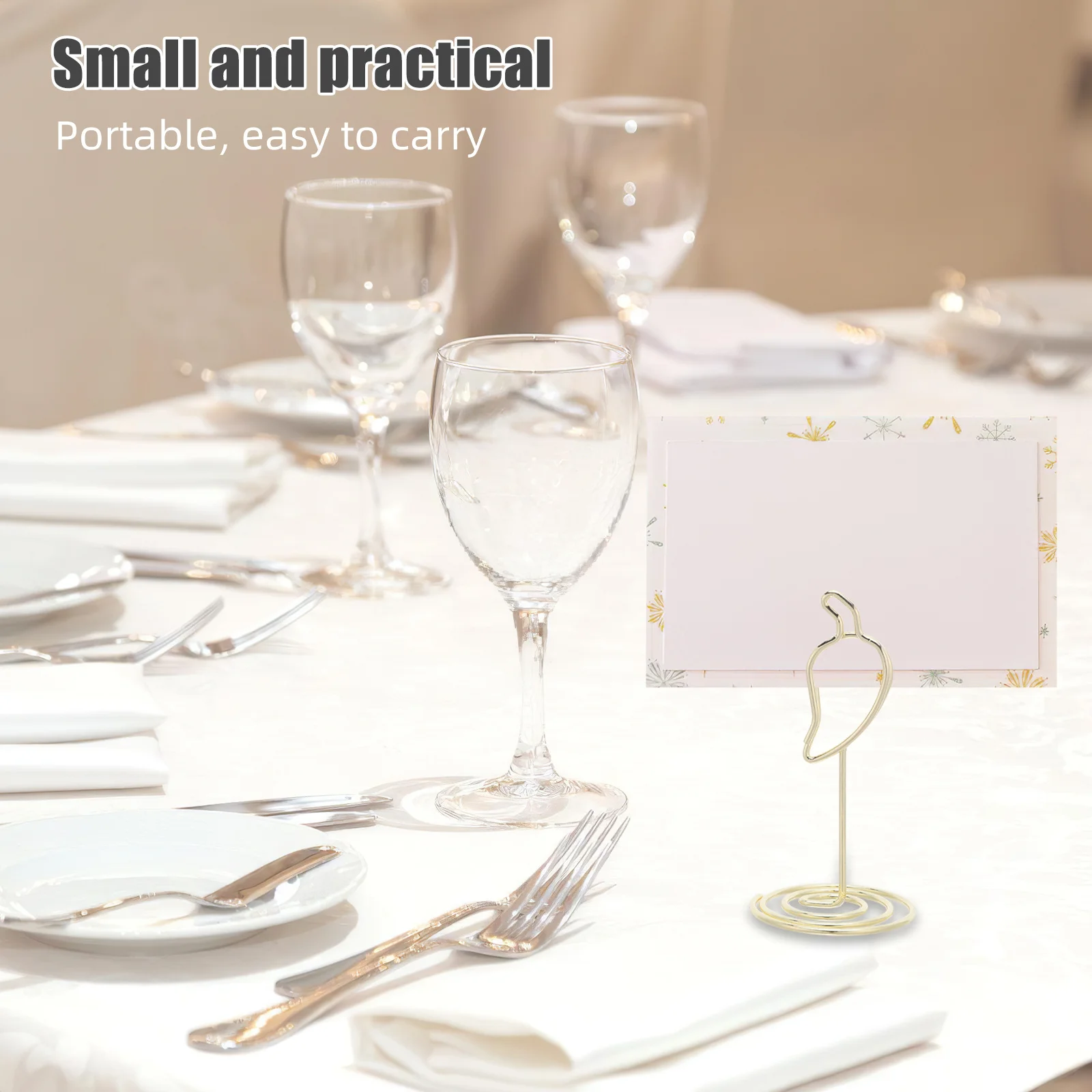 

20Pcs Seat Card Holders Clips - Chili Pepper Table Number Holders for Cooking Themed Decor - Wedding Place Cards Holder Carnival