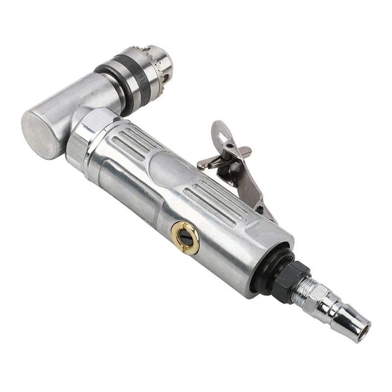 Right Angle Air Punch Drill Mini Pneumatic Drill 90 Degree Elbow Air Drilling Machine Grinding Polisher Mill Engraving Machine