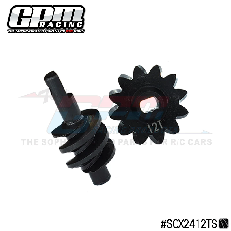 

GPM Medium Carbon Steel Overdrive Differential Worm Gear Set 12T For AXIAL 1/24