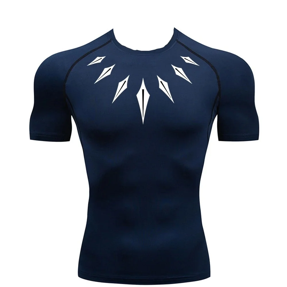 

FamilyMatching Men's Compression Shirt, Fitness, Sports, Running, Tight Fit, Gym T-Shirt, Workout, Quick-Dry T-Shirt, Summer