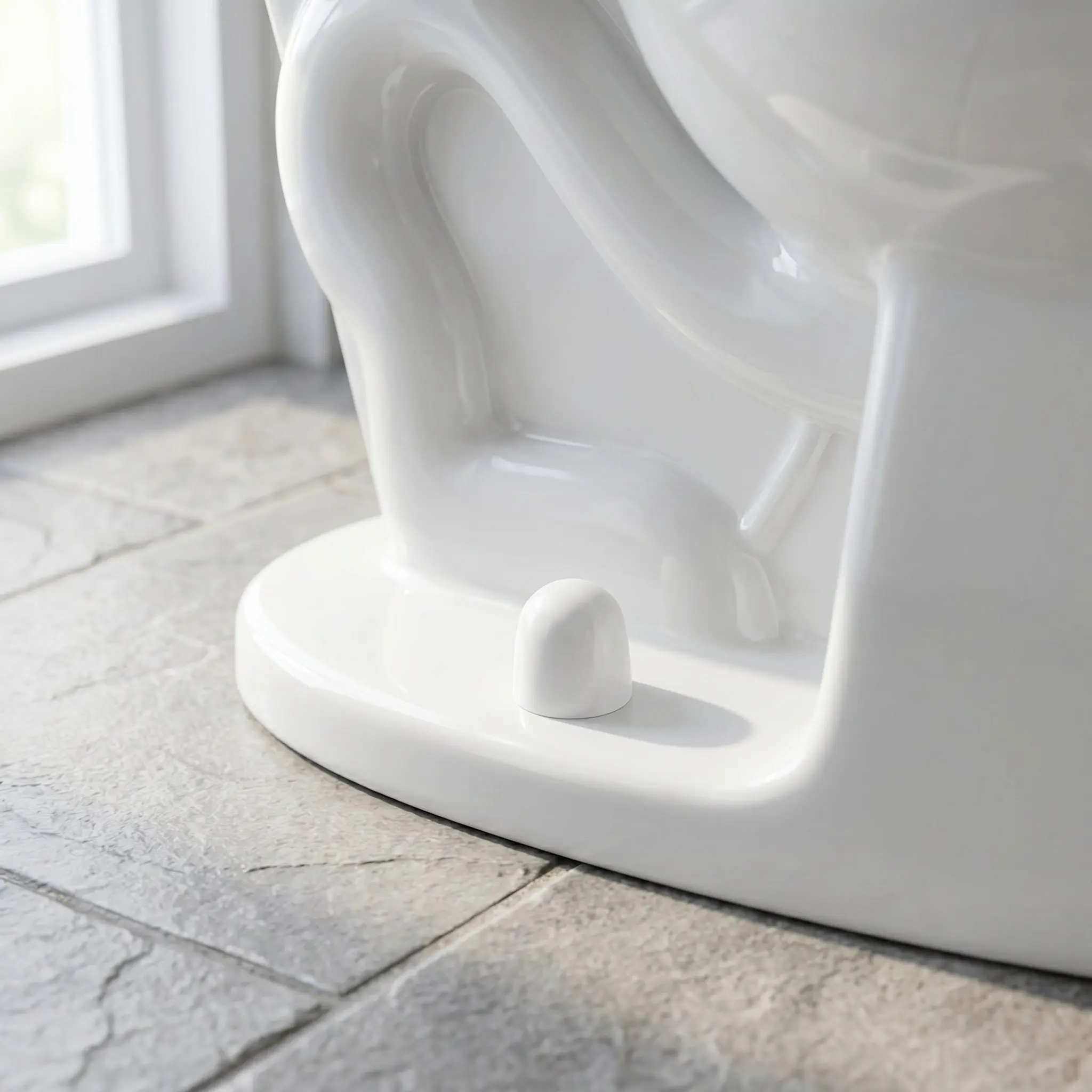 4Pcs Decorative Toilet Floor Bolt Covers Caps Universal Fit Conceals Installation Fasteners Clean Polished Look on