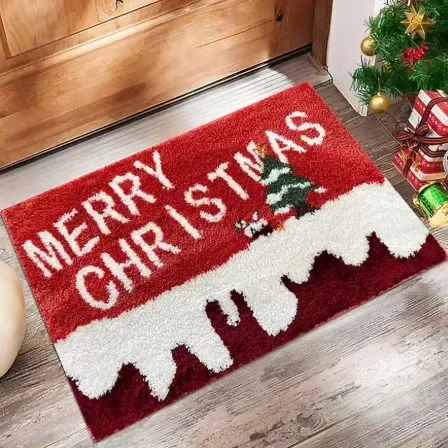 

Christmas Deer Microfiber Door Mat Red Santa Claus Outdoor and Indoor Carpet New Year 2026 Merry Christmas Home Decor Foot Mat
