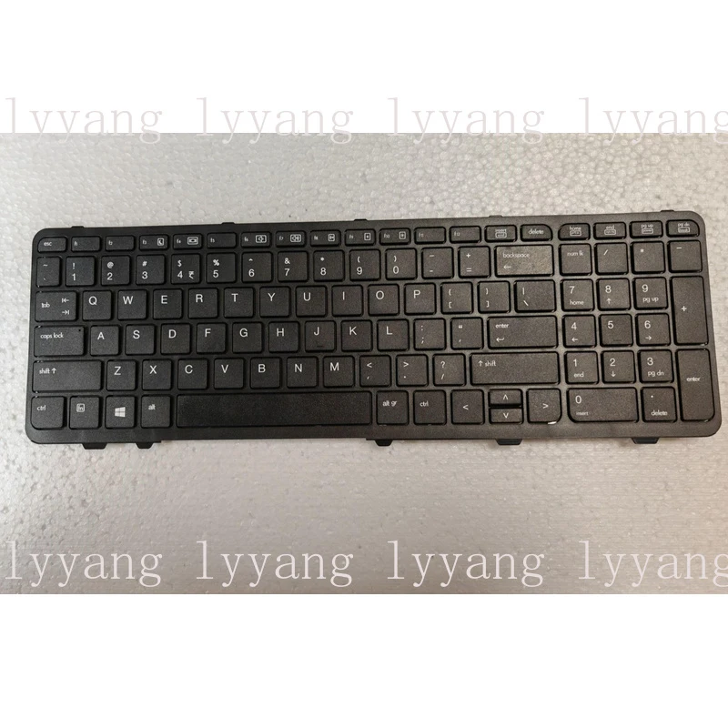 f  US Keyboard for HP Probook 650 G1 655 G1 with frame No Pointer 738697-001